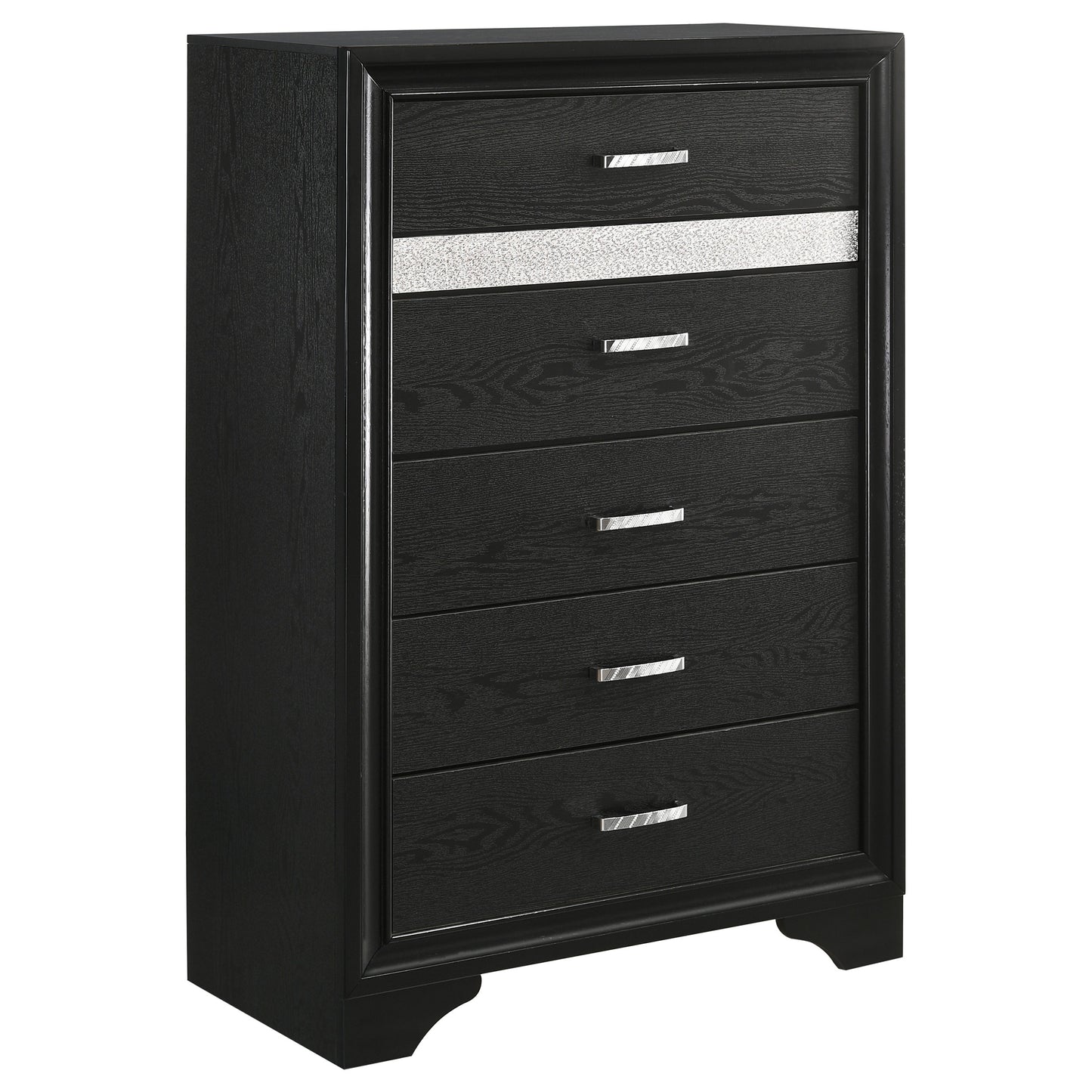Miranda 51-inch Wood Eastern King Storage Panel Bed Black