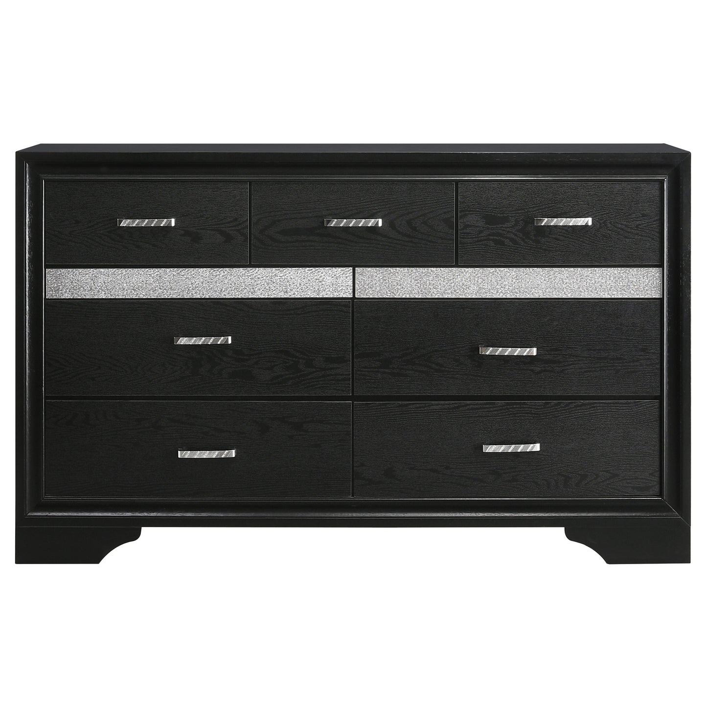 Miranda 51-inch Wood Queen Storage Panel Bed Black
