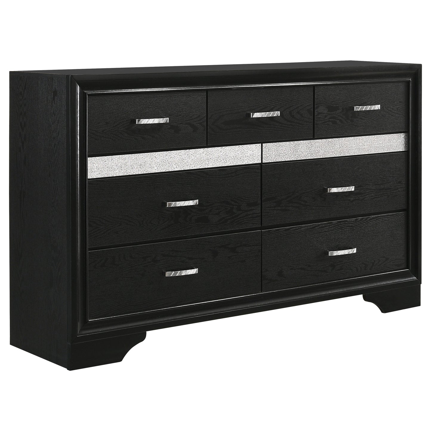 Miranda 51-inch Wood Queen Storage Panel Bed Black