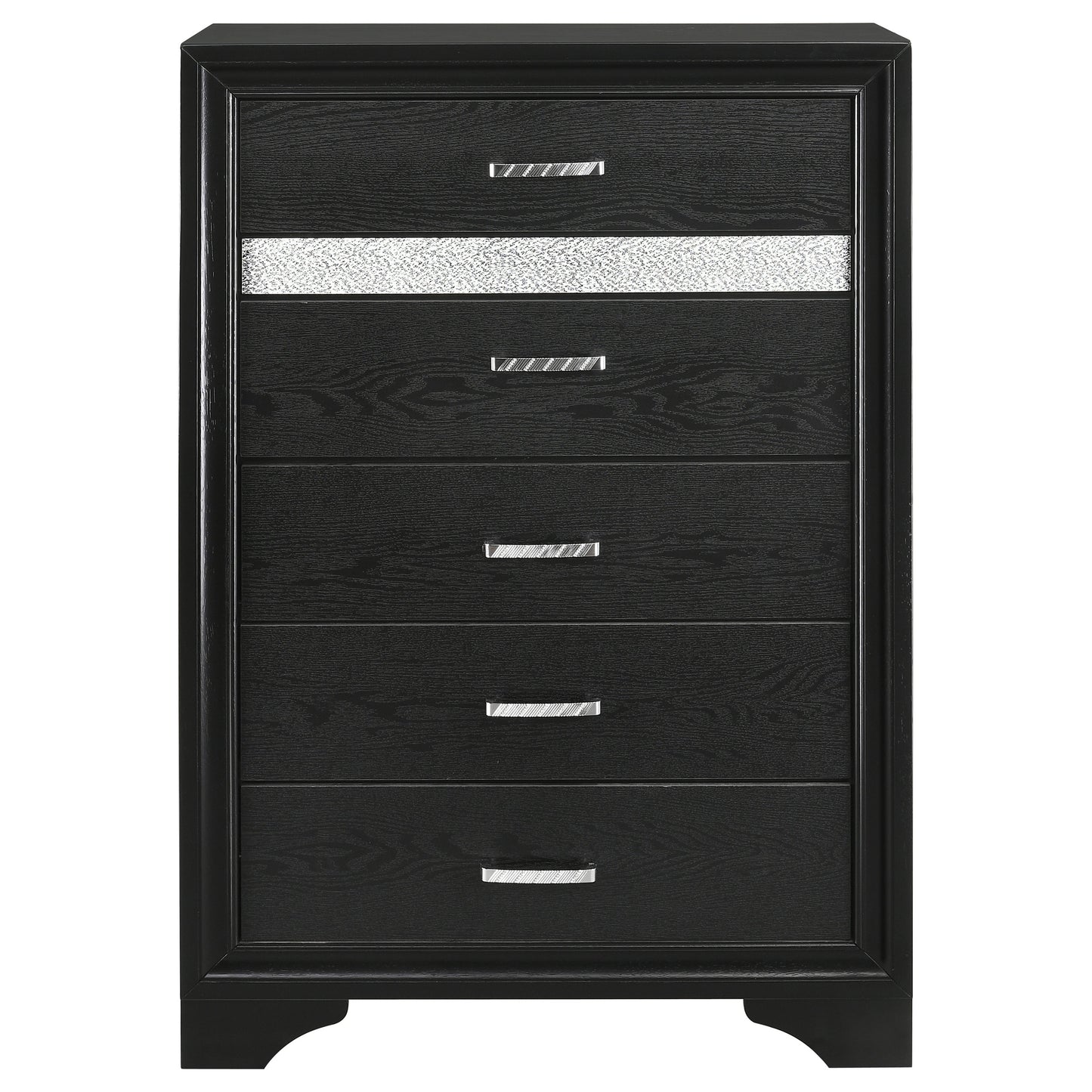Miranda 51-inch Wood Queen Storage Panel Bed Black