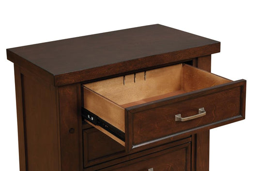 Barstow Transitional Pinot Noir Nightstand - ATL FURNITURE