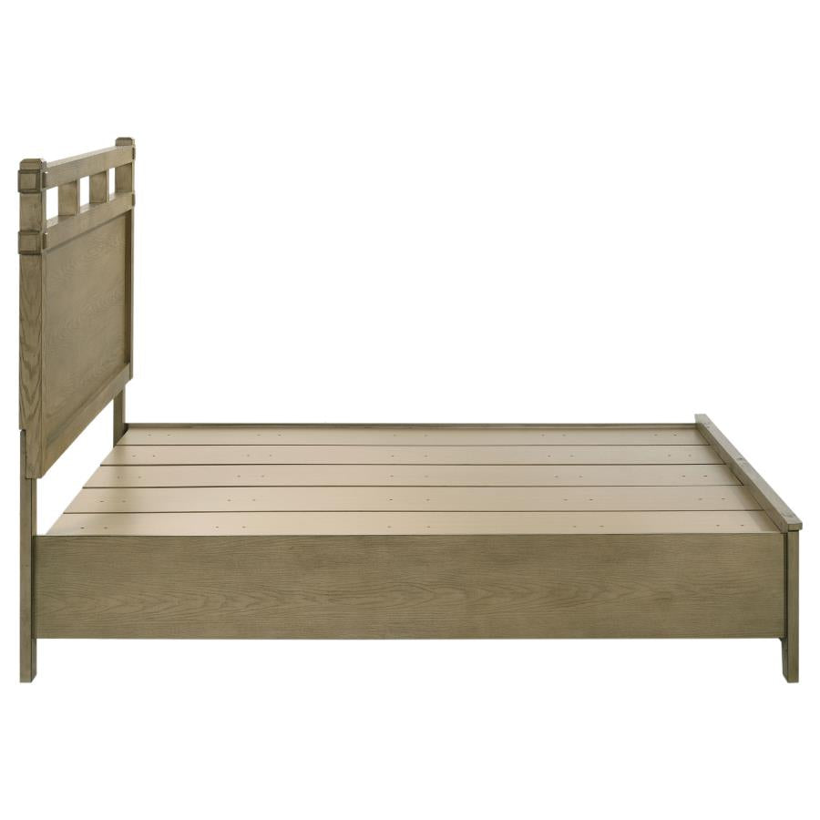 Hazlewood 59-Inch Queen Panel Storage Bed Vineyard Oak