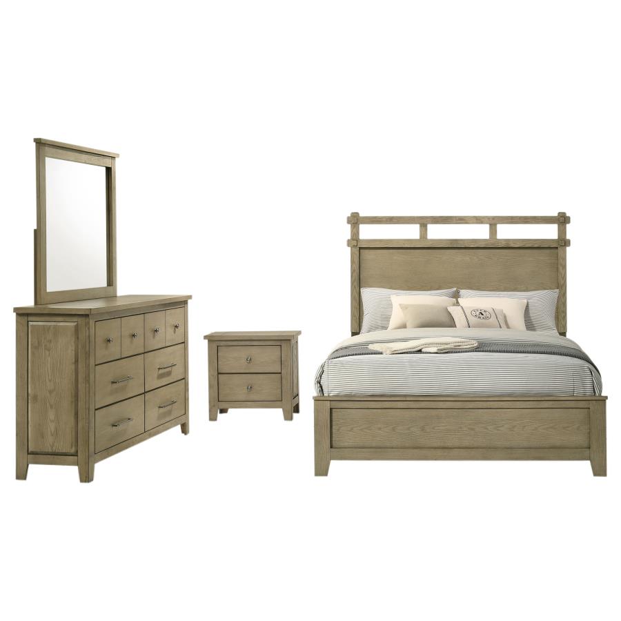 Hazlewood 4-Piece Queen Bedroom Set Vineyard Oak