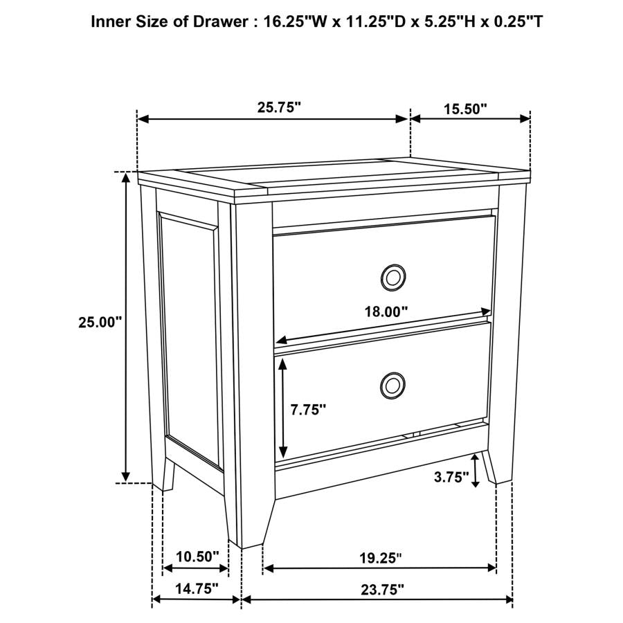 Hazlewood 4-Piece Queen Bedroom Set Vineyard Oak