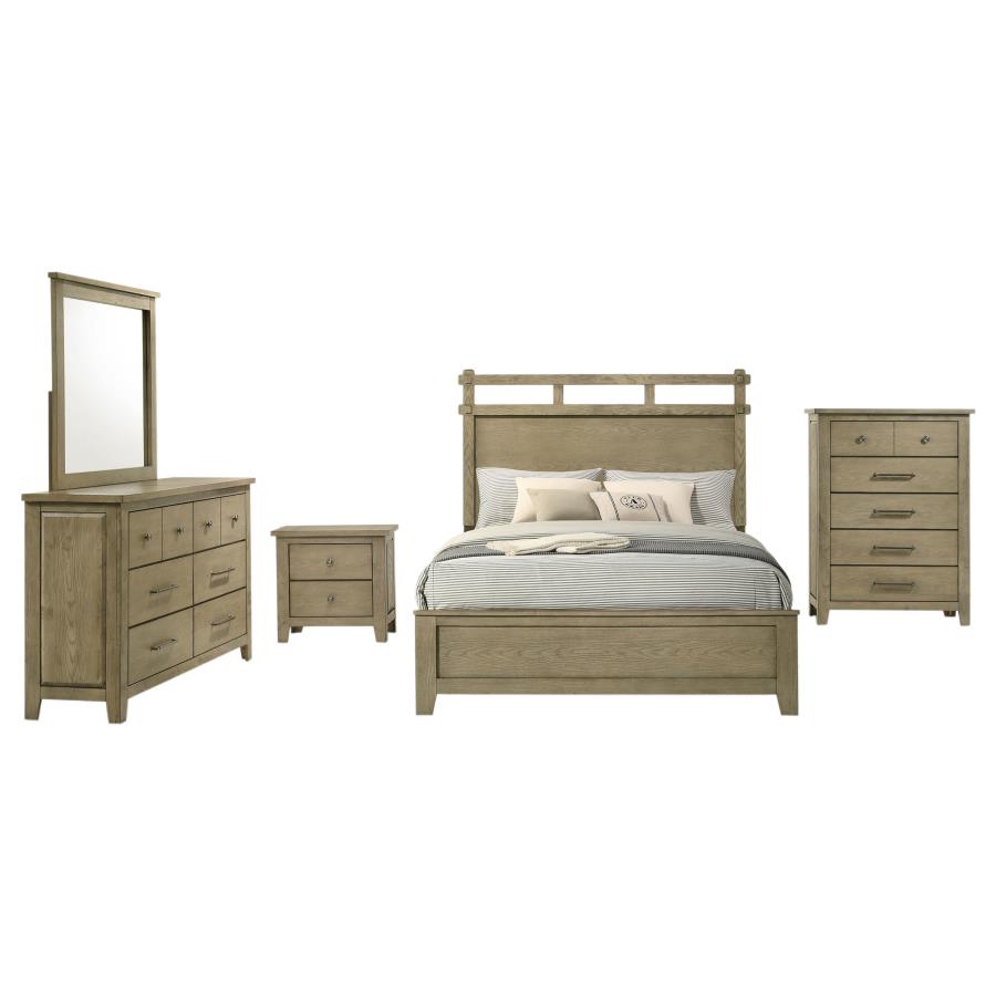 Hazlewood 5-Piece Queen Bedroom Set Vineyard Oak