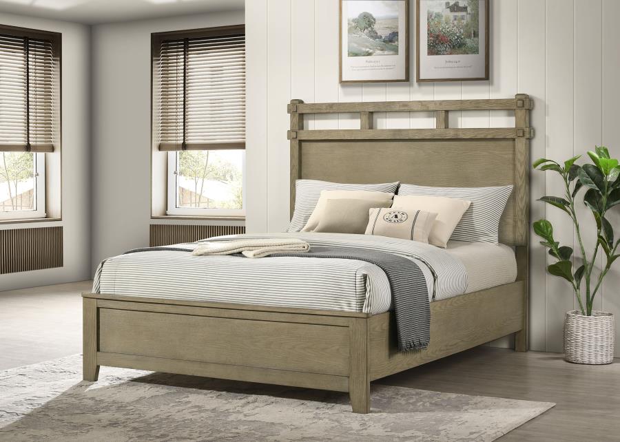 Hazlewood 61-Inch Queen Panel Bed Vineyard Oak
