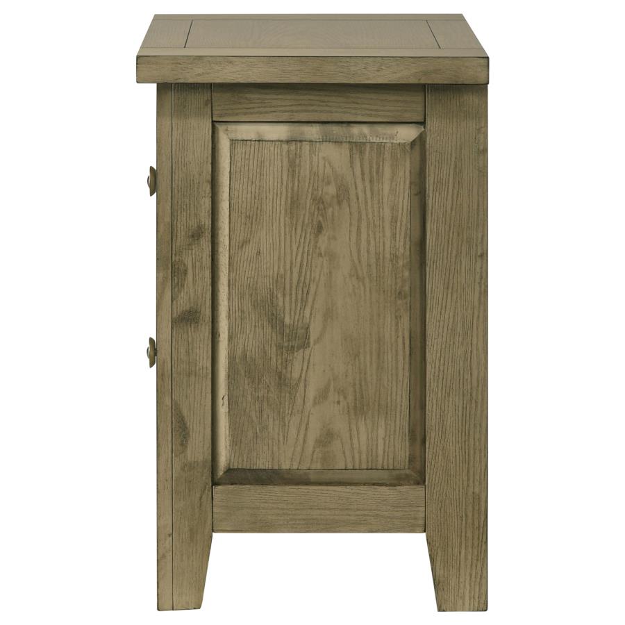 Hazlewood 2-Drawer Nightstand Bedside Table Vineyard Oak