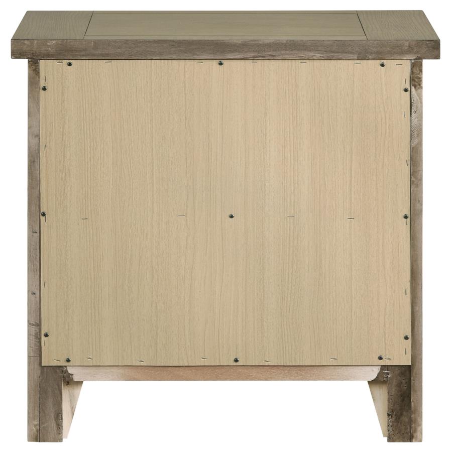 Hazlewood 2-Drawer Nightstand Bedside Table Vineyard Oak