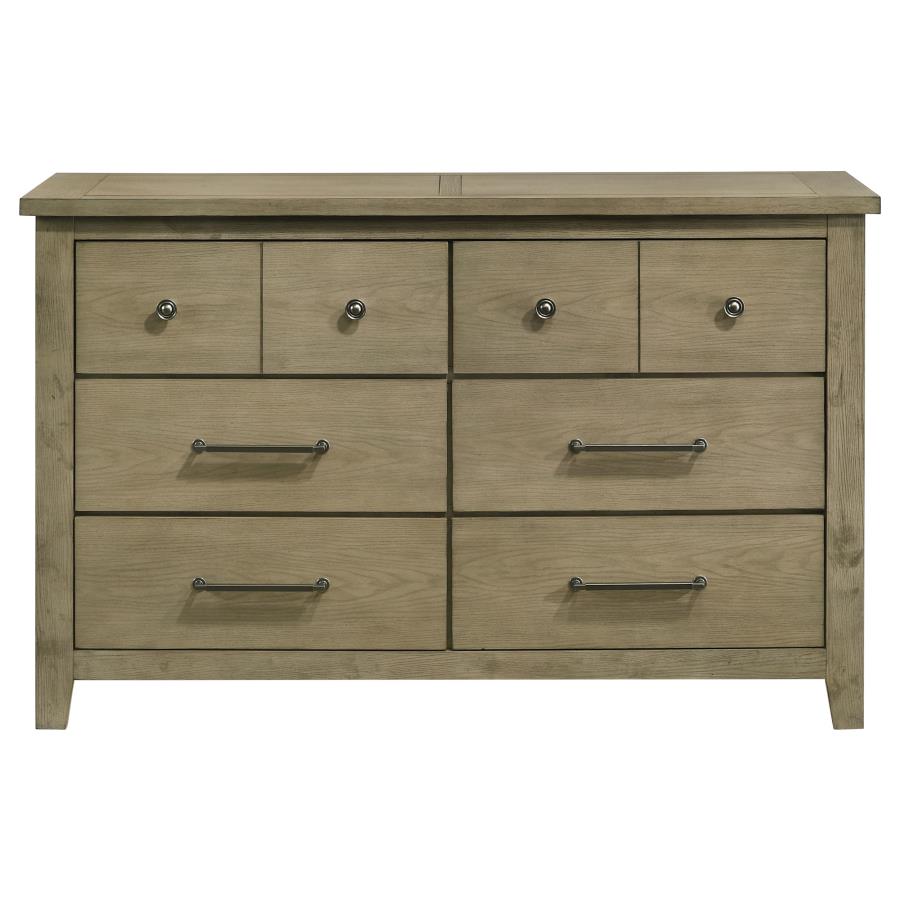 Hazlewood 6-Drawer Bedroom Dresser Cabinet Vineyard Oak