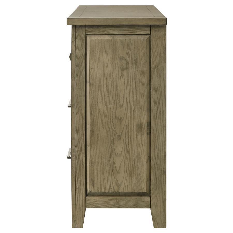 Hazlewood 6-Drawer Bedroom Dresser Cabinet Vineyard Oak