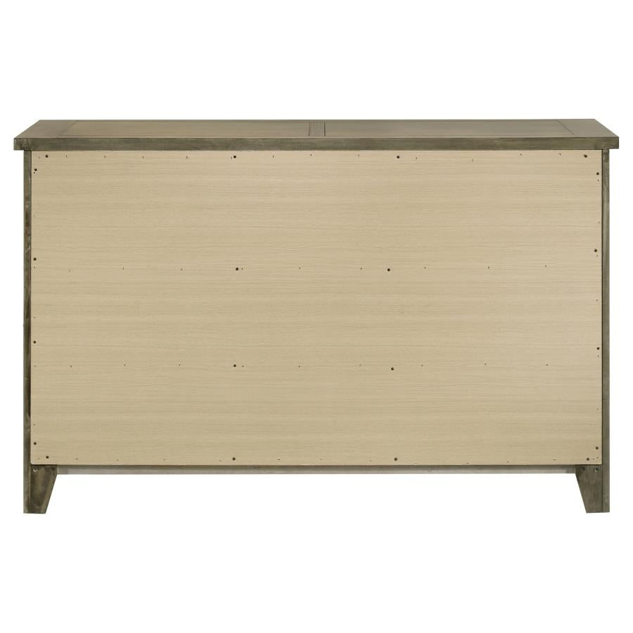 Hazlewood 6-Drawer Bedroom Dresser Cabinet Vineyard Oak