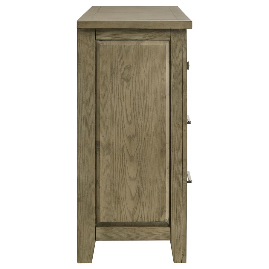 Hazlewood 6-Drawer Bedroom Dresser Cabinet Vineyard Oak