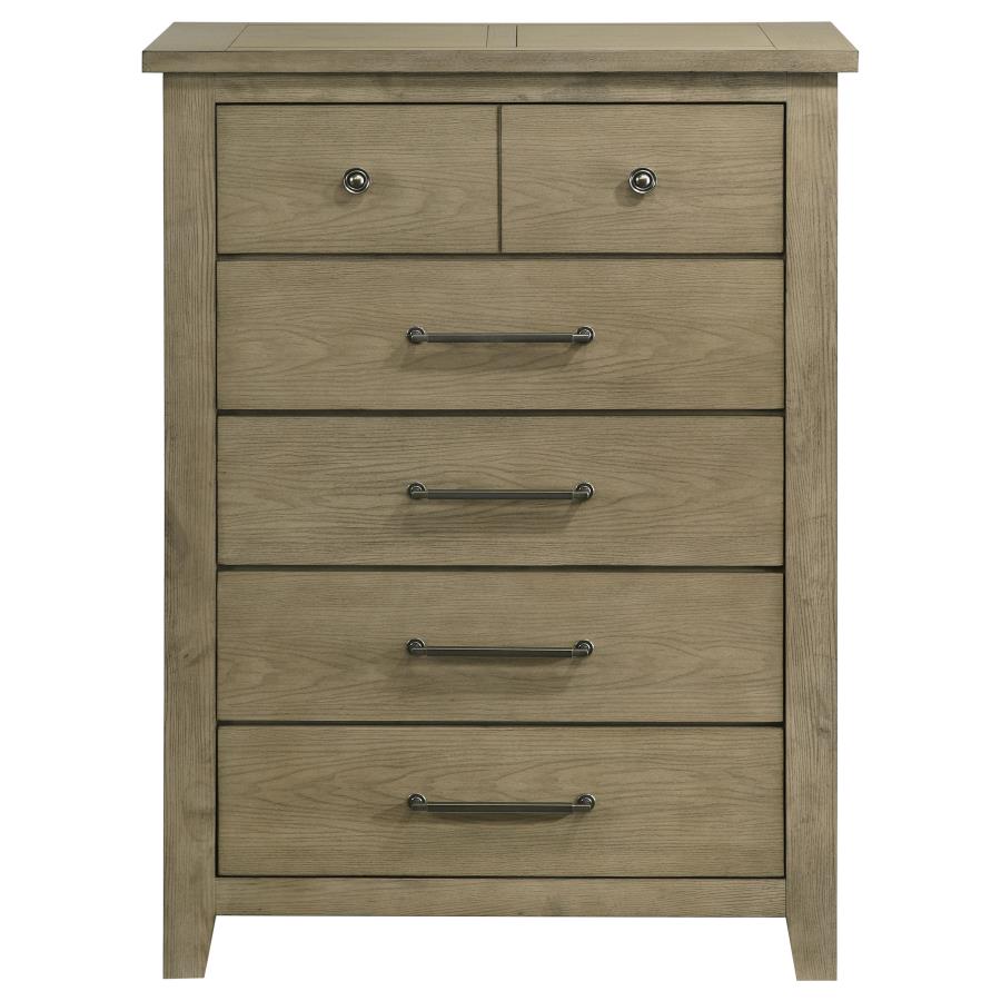 Hazlewood 5-Drawer Bedroom Chest Of Drawers Vineyard Oak