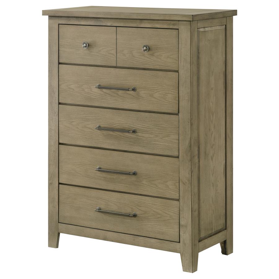 Hazlewood 5-Drawer Bedroom Chest Of Drawers Vineyard Oak