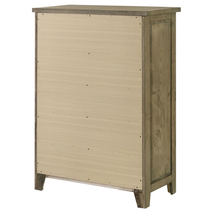 Hazlewood 5-Drawer Bedroom Chest Of Drawers Vineyard Oak