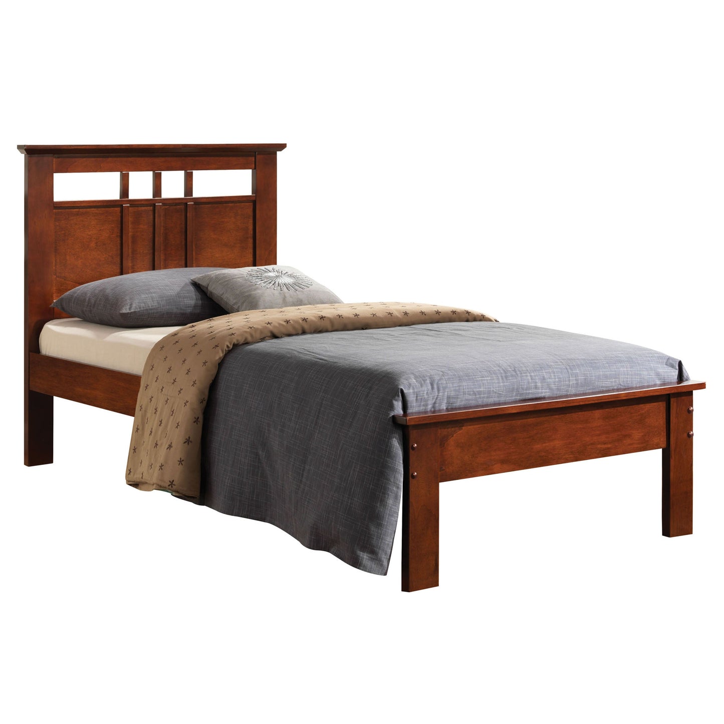 Donato Cappuccino Twin Bed - ATL FURNITURE