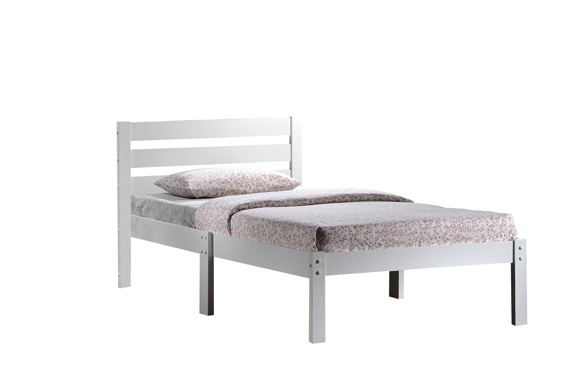 Donato White Twin Bed - ATL FURNITURE