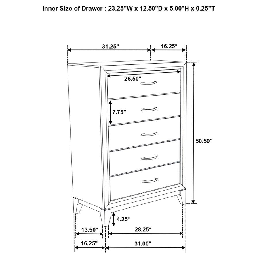 E King 5 Pc Set