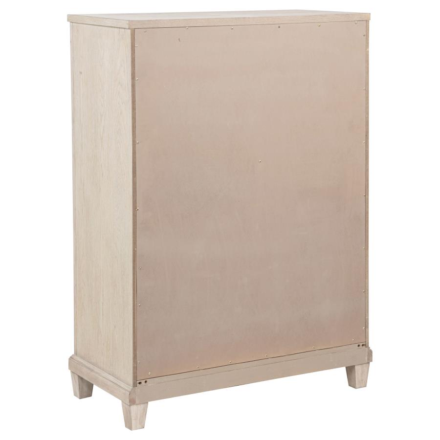 Pembroke 5-Drawer Chest Of Drawers Washed Oak
