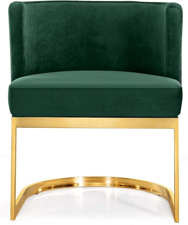 Meridian Furniture - Gianna Velvet Dining Chair In Green (Set Of 2) - 718Green-C - ATL FURNITURE