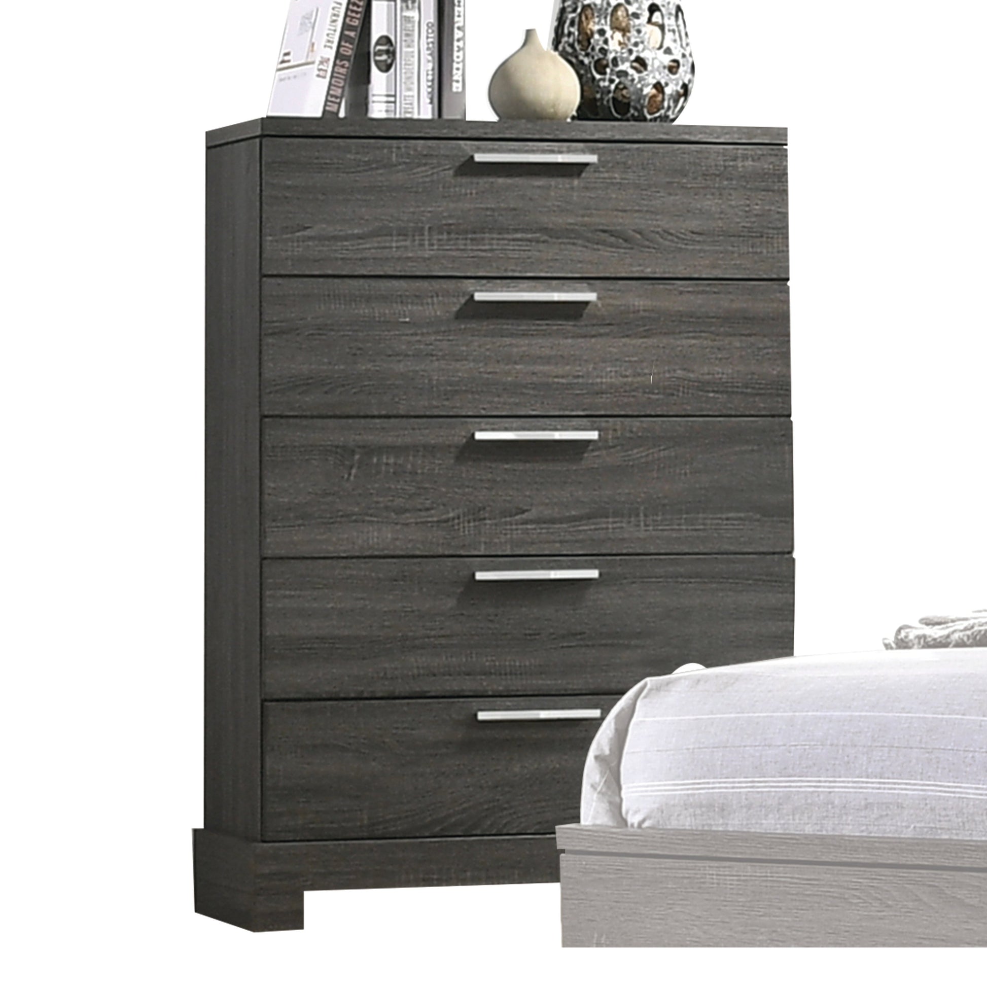 Lantha Gray Oak Chest - ATL FURNITURE