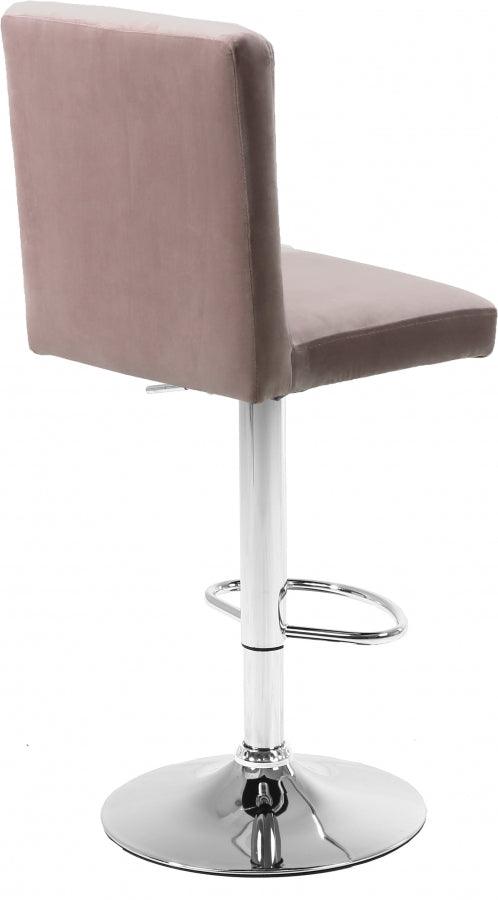 Meridian Furniture - Joel Velvet Adjustable Bar, Counter Stool In Pink (Set Of 2) - 710Pink - ATL FURNITURE