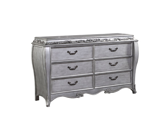 Leonora Vintage Platinum Dresser (Jewelry Tray) - ATL FURNITURE