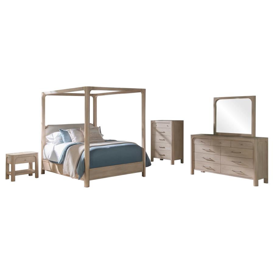 Solano 5-Piece Eastern King Bedroom Set Weathered Mango