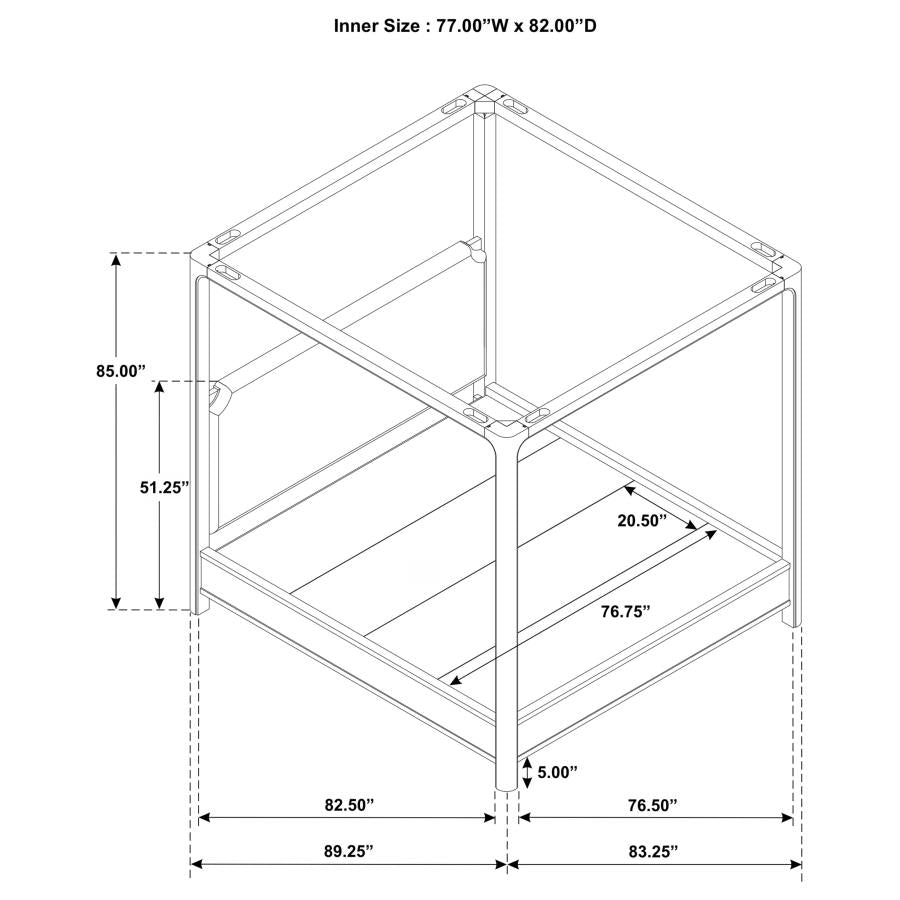 Solano 5-Piece Eastern King Bedroom Set Weathered Mango