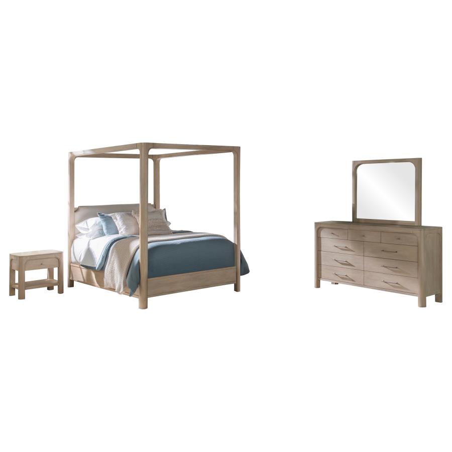 Solano 4-Piece Queen Bedroom Set Weathered Mango