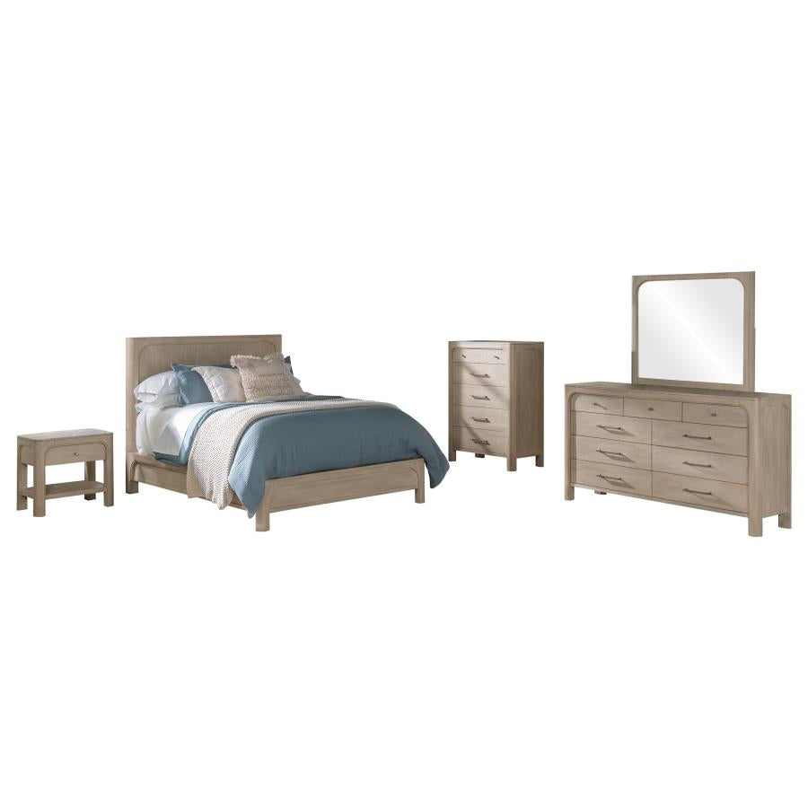 Solano 5-Piece Queen Bedroom Set Weathered Mango