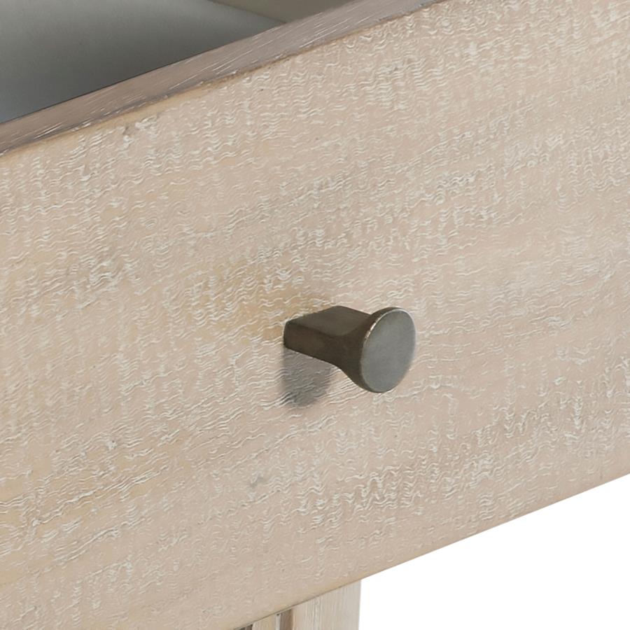 Solano 1-Drawer Nightstand Bedside Table Weathered Mango