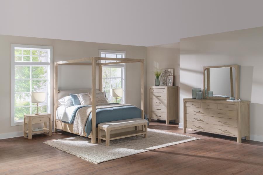 Solano 5-Drawer Bedroom Chest Of Drawers Weathered Mango