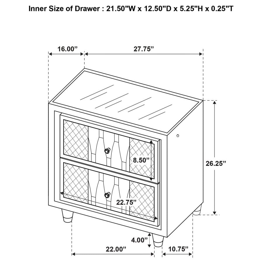Lorient 5-Piece Eastern King Bedroom Set Ivory And Camel