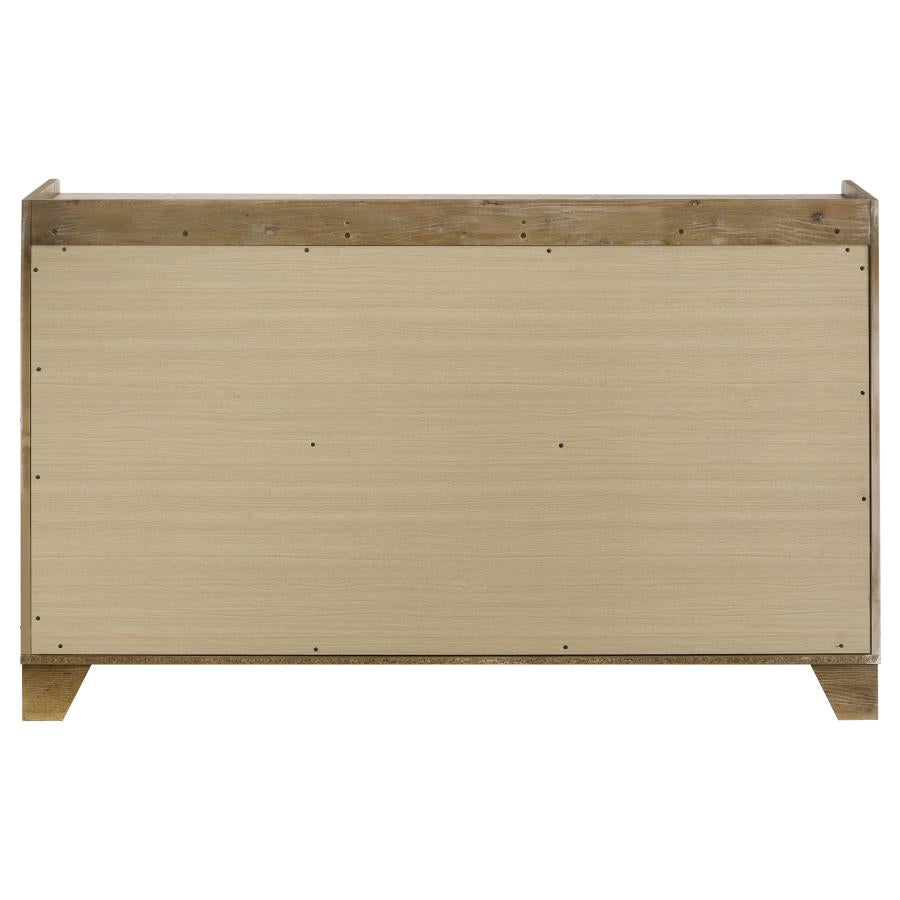 Henderson 6-Drawer Bedroom Dresser Cabinet Medium Oak