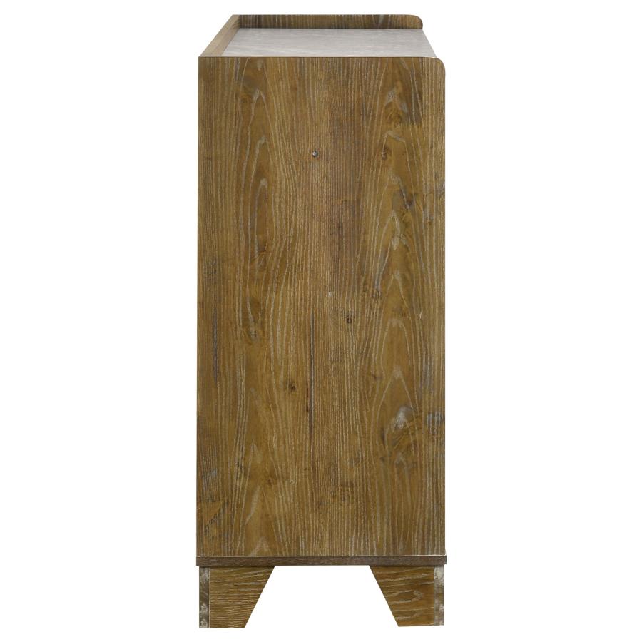 Henderson 6-Drawer Bedroom Dresser Cabinet Medium Oak