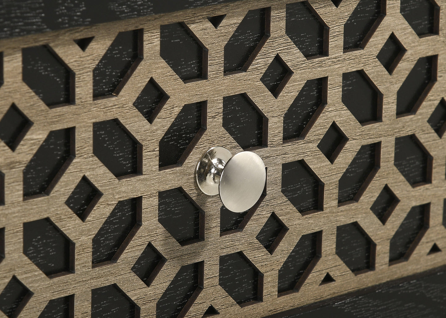 Valencia Queen Bed Light Brown and Black