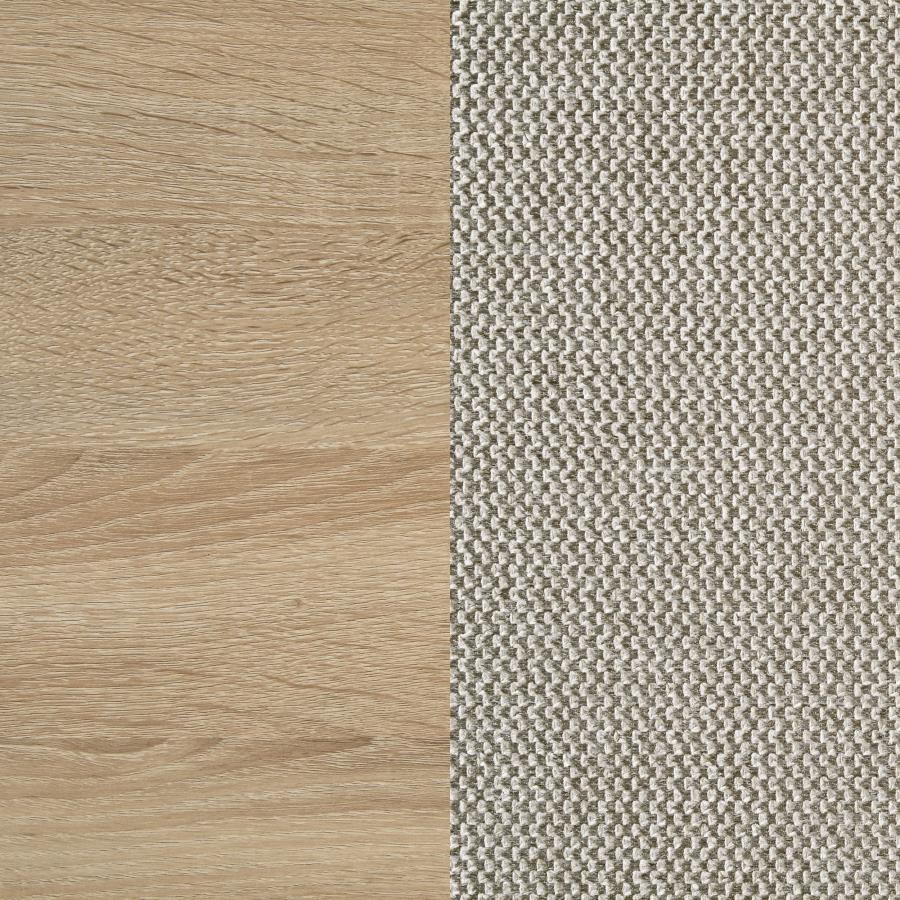 Arielle Queen Bookcase Panel Storage Bed Light Oak