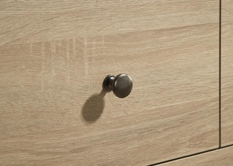Arielle 6-Drawer Bedroom Dresser Cabinet Light Oak
