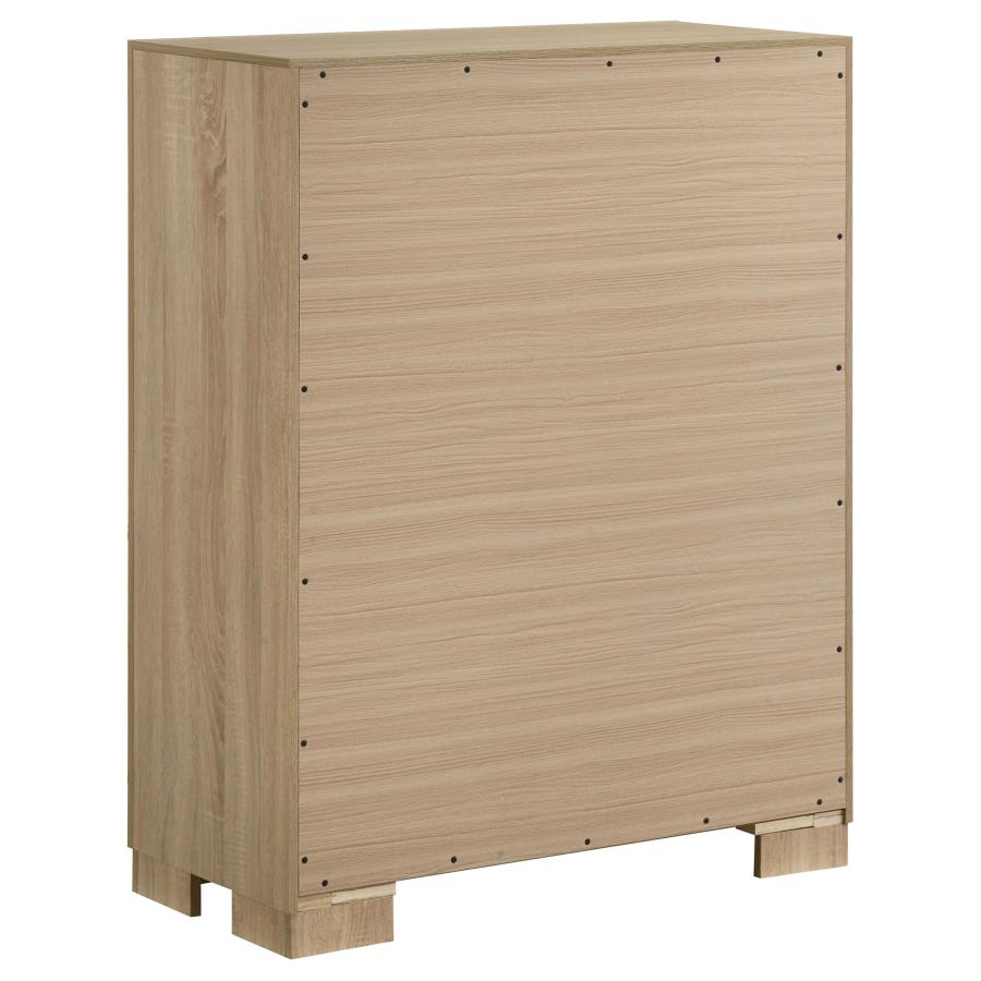 Arielle 4-Drawer Bedroom Chest Of Drawers Light Oak