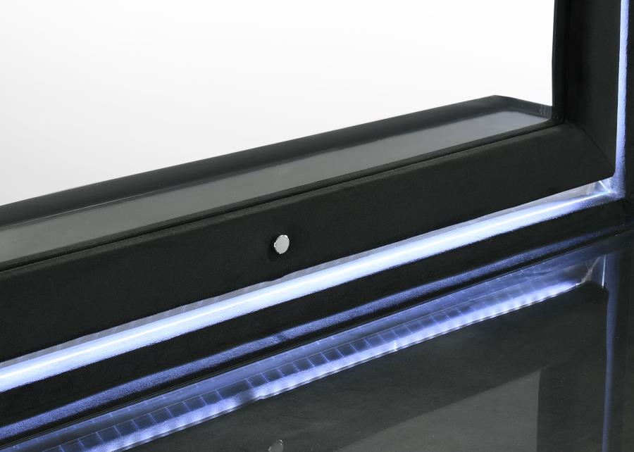 Lorient 4-Piece Eastern King Bedroom Set Black