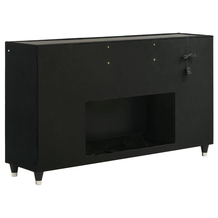 Lorient 5-Piece Queen Bedroom Set Black
