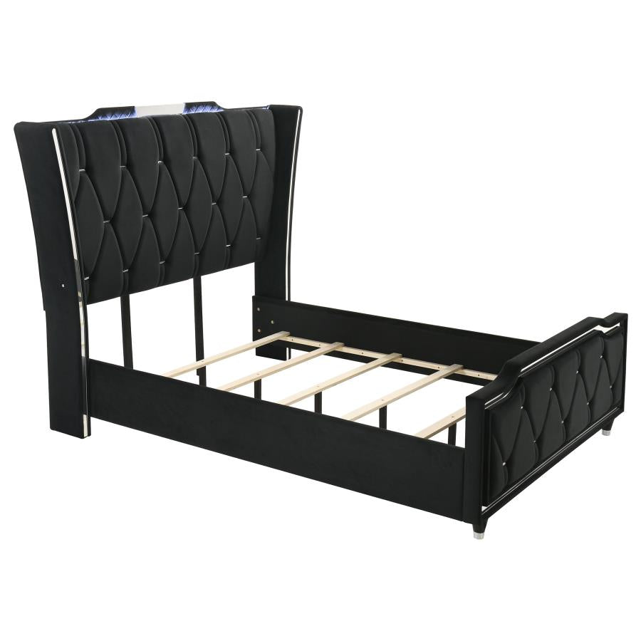 Lorient 5-Piece Queen Bedroom Set Black