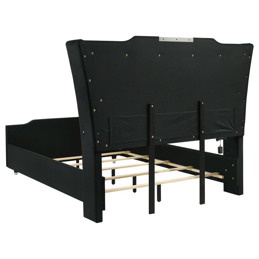 Lorient 5-Piece Queen Bedroom Set Black