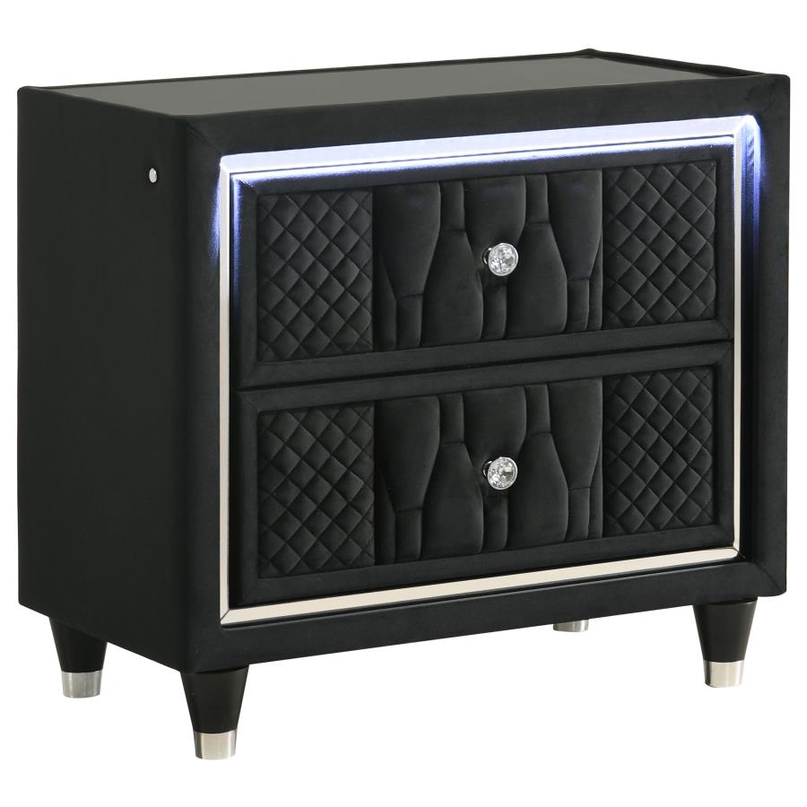 Lorient 5-Piece Queen Bedroom Set Black