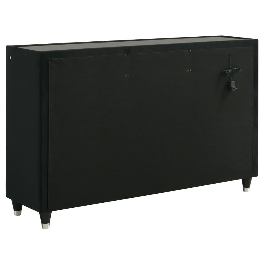 Lorient 5-Piece Queen Bedroom Set Black