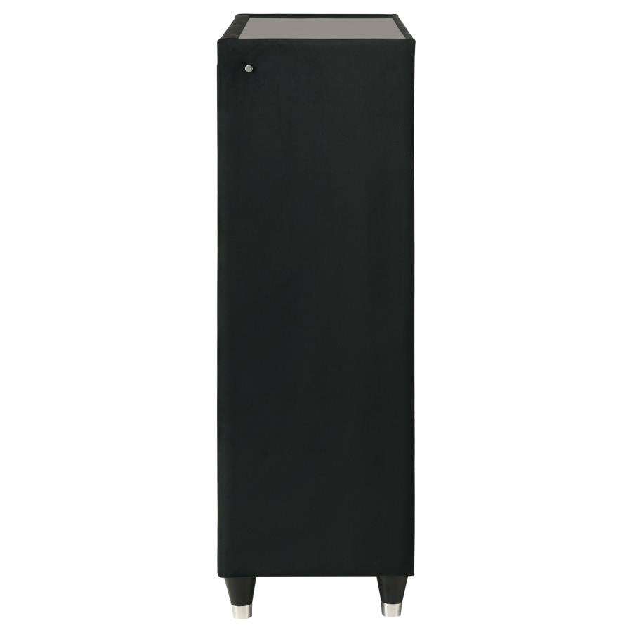 Lorient 5-Drawer Led Chest Of Drawers Black