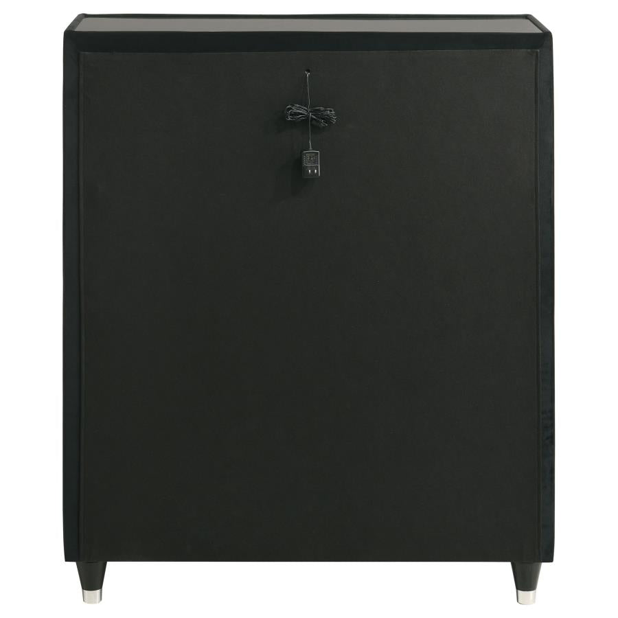 Lorient 5-Drawer Led Chest Of Drawers Black