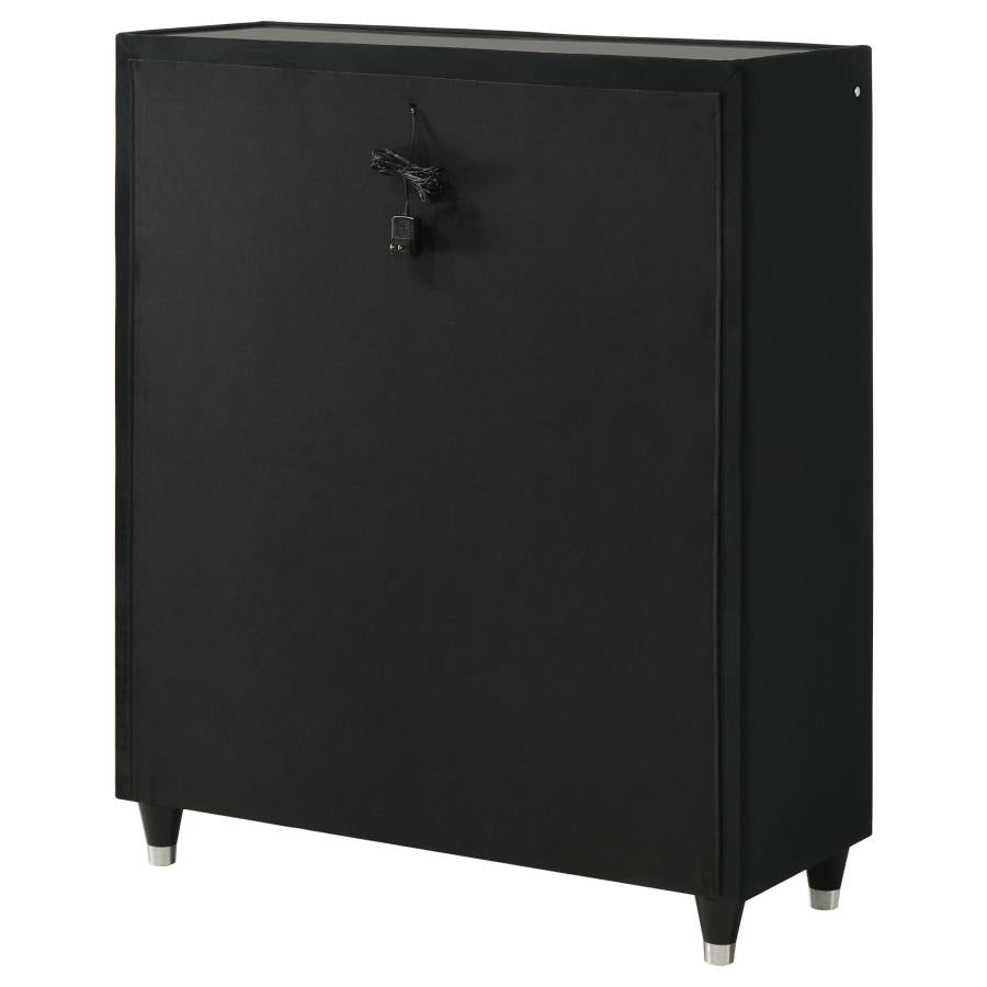 Lorient 5-Drawer Led Chest Of Drawers Black