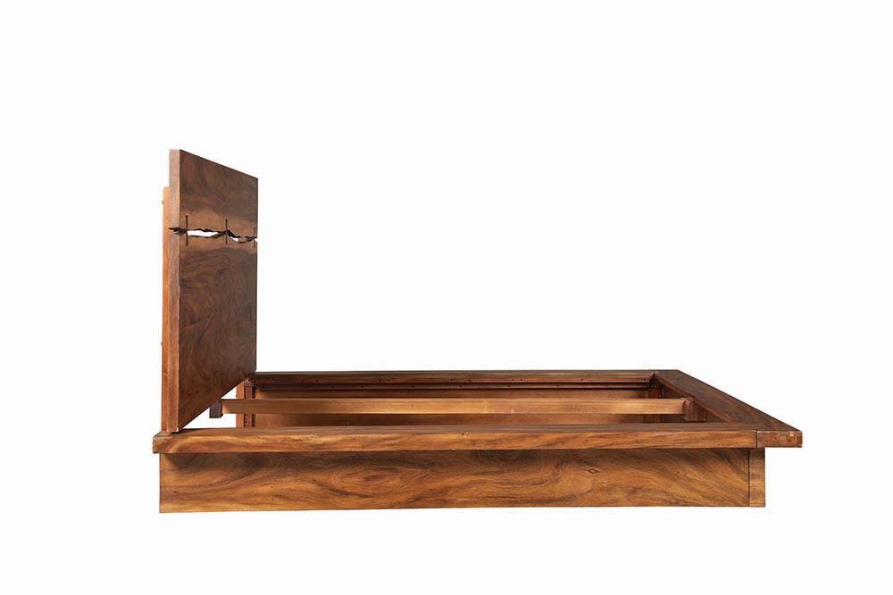 Winslow Wood Eastern King Panel Bed Smokey Walnut